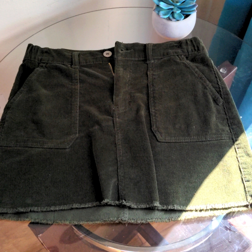 Corduroy Mini Skirt